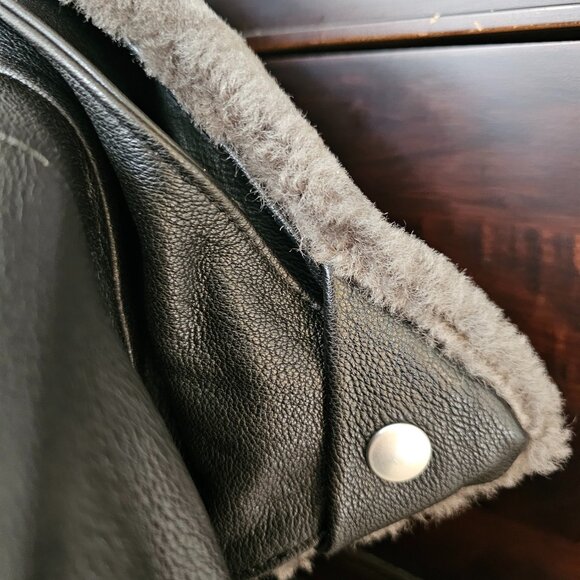 Acne Studios Leather Moto Jacket - Picture 8 of 9